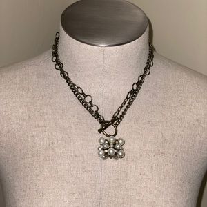 Pearl Drop Collar Vintage Necklace